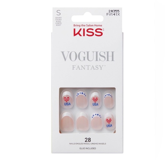 Kiss Other - KISS Voguish Fantasy USA Nail Set - Short Almond Shape